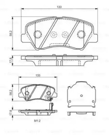 Запчасти для ТО BOSCH для KIA RIO III седан (UB) 1.2 CVVT