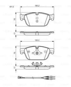 Дисковой тормозной механизм BOSCH для PEUGEOT 508 SW 1.6
