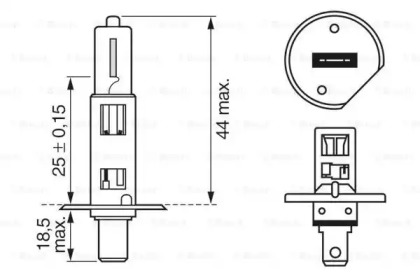 Лампа накаливания фара дальнего света BOSCH для JAGUAR XJ (XJ40, XJ81) 6 3.2 24V