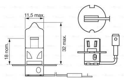 Противотуманная фара BOSCH для ALFA ROMEO 33 (907A_) 1.7 16V 4x4 (907A1F)