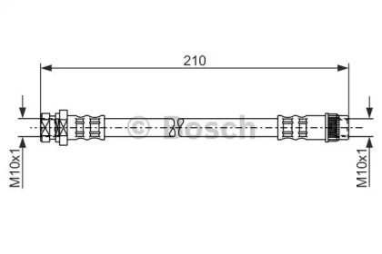 тормозные шланги BOSCH для NISSAN KUBISTAR (X76) 1.5 dCi