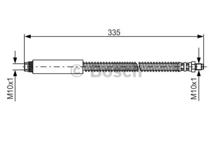 Тормоза BOSCH для MAZDA 2 (DY) 1.4