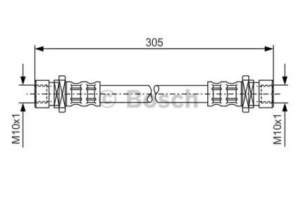 тормозные шланги BOSCH для HONDA CIVIC VII седан (ES, ET) 1.4 (ES4)