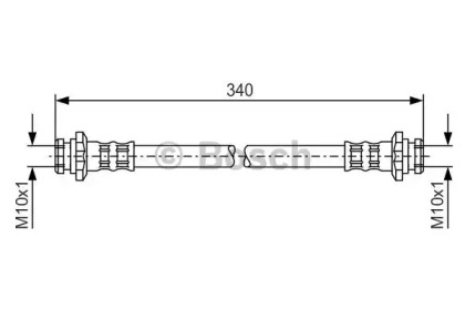 тормозные шланги BOSCH для NISSAN ALMERA I (N15) 2.0 D