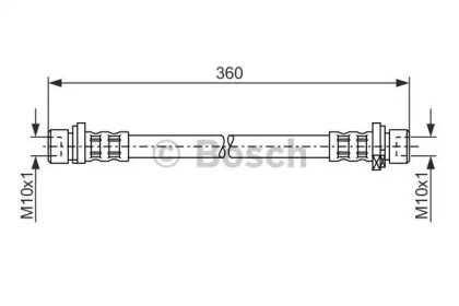 тормозные шланги BOSCH для HONDA JAZZ II (GD_, GE3, GE2) 1.3 (GD1)