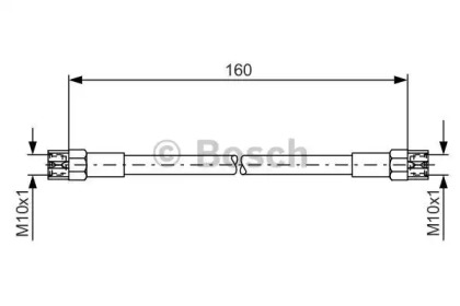 тормозные шланги BOSCH для VW GOLF II (19E, 1G1) 1.8 GTI 16V