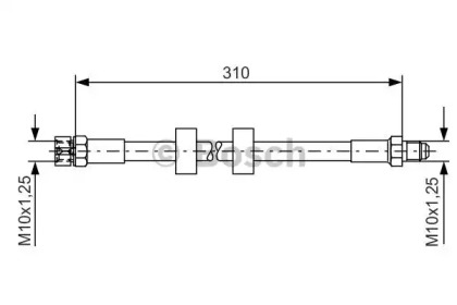 тормозные шланги BOSCH для FIAT PANDA (141_) 950