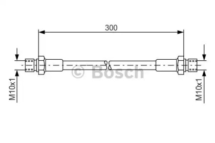 тормозные шланги BOSCH для PORSCHE 911 3.3 SC Turbo