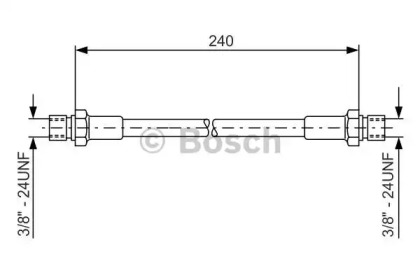 тормозные шланги BOSCH для PORSCHE 911 3.3 SC Turbo