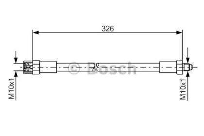 тормозные шланги BOSCH для VW SCIROCCO (53) 1.6