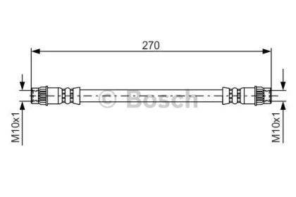 тормозные шланги BOSCH для RENAULT RAPID Фургон (F40_, G40_) 1.4 (F402)