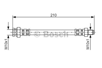тормозные шланги BOSCH для MITSUBISHI COLT I (A15_A) 1.4 Turbo (A152A)