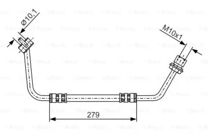 тормозные шланги BOSCH для FORD TRANSIT c бортовой платформой/ходовая часть (74E) 1.7 FT 100