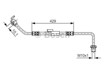 тормозные шланги BOSCH для FORD TRANSIT Фургон (E_ _) 2.5 TD (EAS, EAL)