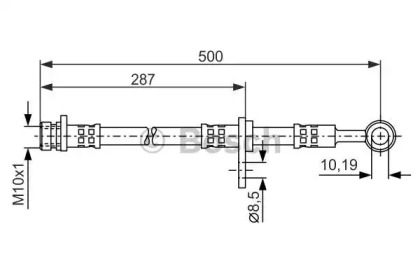 тормозные шланги BOSCH для HONDA CONCERTO (HW, MA) 1.6 i 16V