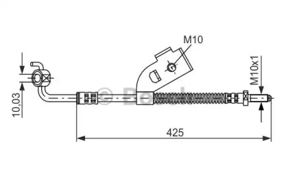 тормозные шланги BOSCH для FORD ORION III (GAL) 1.6 i