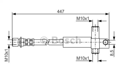 тормозные шланги BOSCH для FORD TRANSIT Фургон (E_ _) 2.5 TD (EAS, EAL)