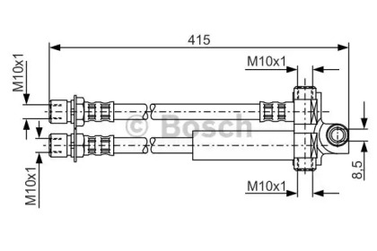 тормозные шланги BOSCH для FORD TRANSIT Фургон (E_ _) 2.5 TD (EAS, EAL)