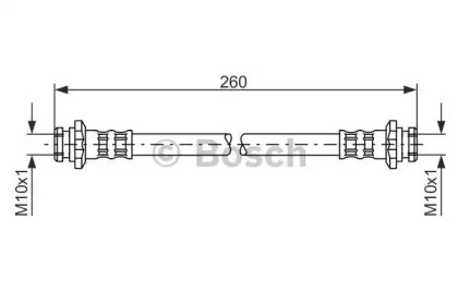Тормоза BOSCH для NISSAN SUNNY III Liftback (N14) 2.0 D