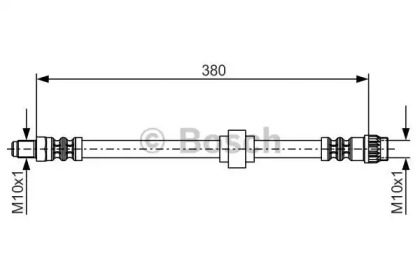 тормозные шланги BOSCH для NISSAN NV300 Kombi (X82) 1.6 dci 95