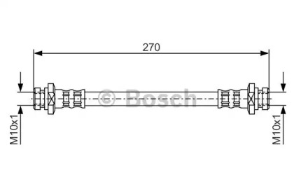 тормозные шланги BOSCH для MITSUBISHI COLT I (A15_A) 1.4 Turbo (A152A)