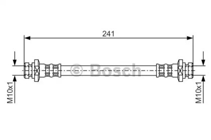 тормозные шланги BOSCH для MITSUBISHI SPACE WAGON (D0_V/W) 2.0 4WD (D08W)
