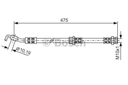 тормозные шланги BOSCH для MAZDA 121 II (DB) 1.3 i 16V