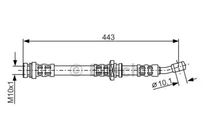тормозные шланги BOSCH для SUZUKI WAGON R+ (MM) 1.3 (RB 413)
