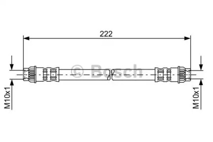 тормозные шланги BOSCH для NISSAN NV300 Kombi (X82) 1.6 dci 95