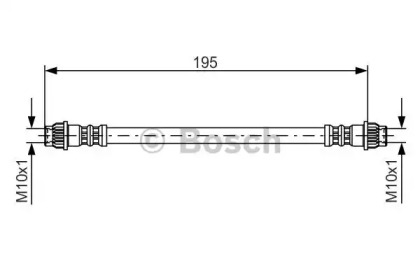 тормозные шланги BOSCH для RENAULT KANGOO (KC0/1_) 1.4 (KC0C, KC0H, KC0B, KC0M)