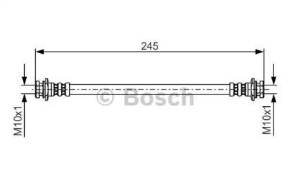 тормозные шланги BOSCH для CHEVROLET MATIZ (M200, M250) 1.0