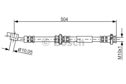 тормозные шланги BOSCH для NISSAN ALMERA TINO (V10) 1.8