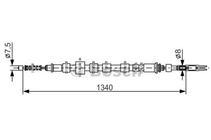 Рычаги / Тросы / Тяги BOSCH для FORD ESCORT III (GAA) 1.6 D