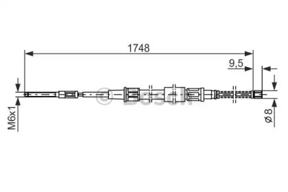 Рычаги / Тросы / Тяги BOSCH для VW GOLF II (19E, 1G1) 1.8 i Cat Syncro