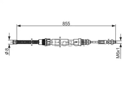 Тормоза BOSCH для PEUGEOT 405 I (15B) 1.8 Turbo Diesel