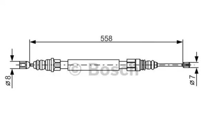 Тормоза BOSCH для PEUGEOT 405 I (15B) 1.9 SPort MI-16 4x4