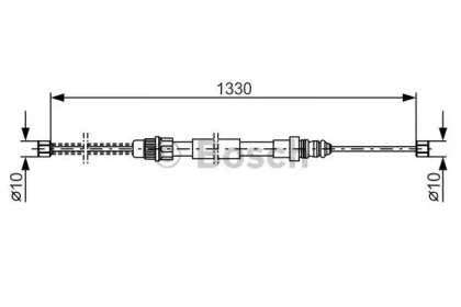 Рычаги / Тросы / Тяги BOSCH для RENAULT RAPID Фургон (F40_, G40_) 1.4 (F402)