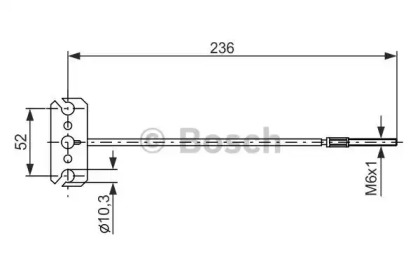 Рычаги / Тросы / Тяги BOSCH для NISSAN PRIMERA Hatchback (P12) 1.6
