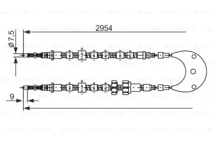 Тормоза BOSCH для FORD ESCORT IV Turnier (AWF, AVF) 1.6 D