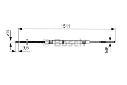 Рычаги / Тросы / Тяги BOSCH для VW POLO (6N1) 64 1.9 D