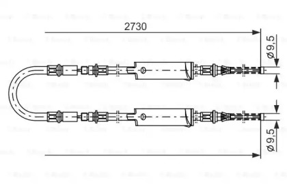 Рычаги / Тросы / Тяги BOSCH для FORD TRANSIT автобус (E_ _) 2.5 DI (EBL, EDL, EDS, ESL, ESS)