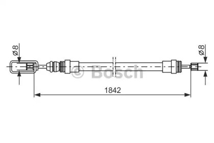 Тормоза BOSCH для PEUGEOT 405 I (15B) 1.8 Turbo Diesel