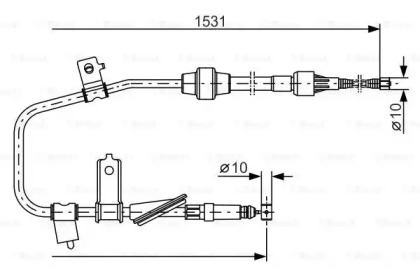 Рычаги / Тросы / Тяги BOSCH для HONDA CONCERTO (HW, MA) 1.5 i 16V