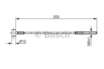 Рычаги / Тросы / Тяги BOSCH для NISSAN MICRA C+C III (K12) 1.4 16V