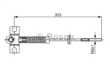 Тормоза BOSCH для NISSAN TERRANO II (R20) 2.4 4WD
