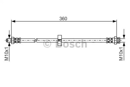 тормозные шланги BOSCH для PEUGEOT BOXER автобус (244, Z_) 2.2 HDi