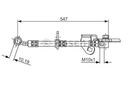 тормозные шланги BOSCH для HONDA JAZZ II (GD_, GE3, GE2) 1.3 (GD1)