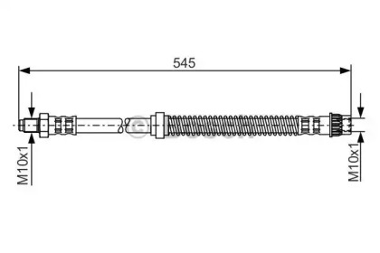 тормозные шланги BOSCH для NISSAN INTERSTAR Фургон (X70) dCi 120