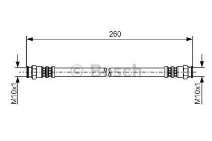 тормозные шланги BOSCH для NISSAN PRAIRIE (M10, NM10) 1.8 SGL (M10)