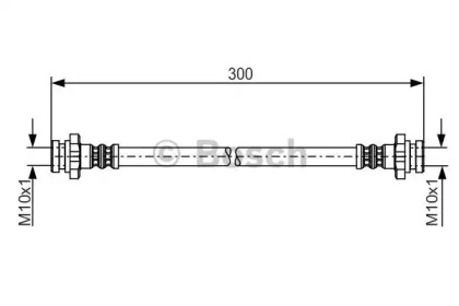 тормозные шланги BOSCH для NISSAN MICRA IV (K13) 1.2 DIG-S